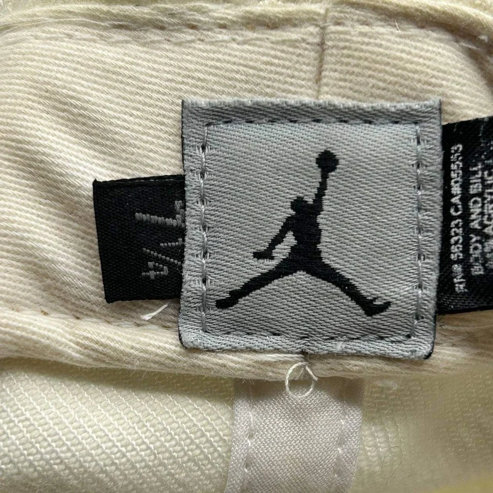 Air Jordan Hat Men 7‎ 1/4 White Blue Embroidered Jumpman Fitted Cap Melo